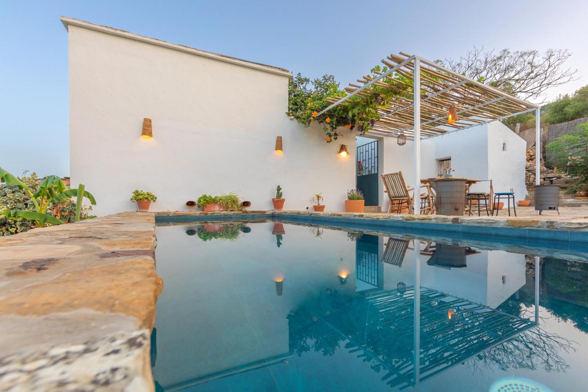 Casa Cortijo Piscina Privada Y Sauna Tarifa Exterior photo
